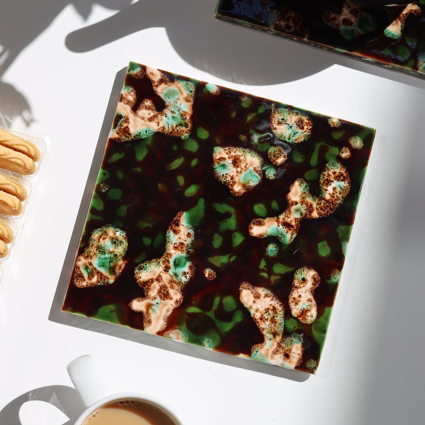 Mottled Earthenware Trivet