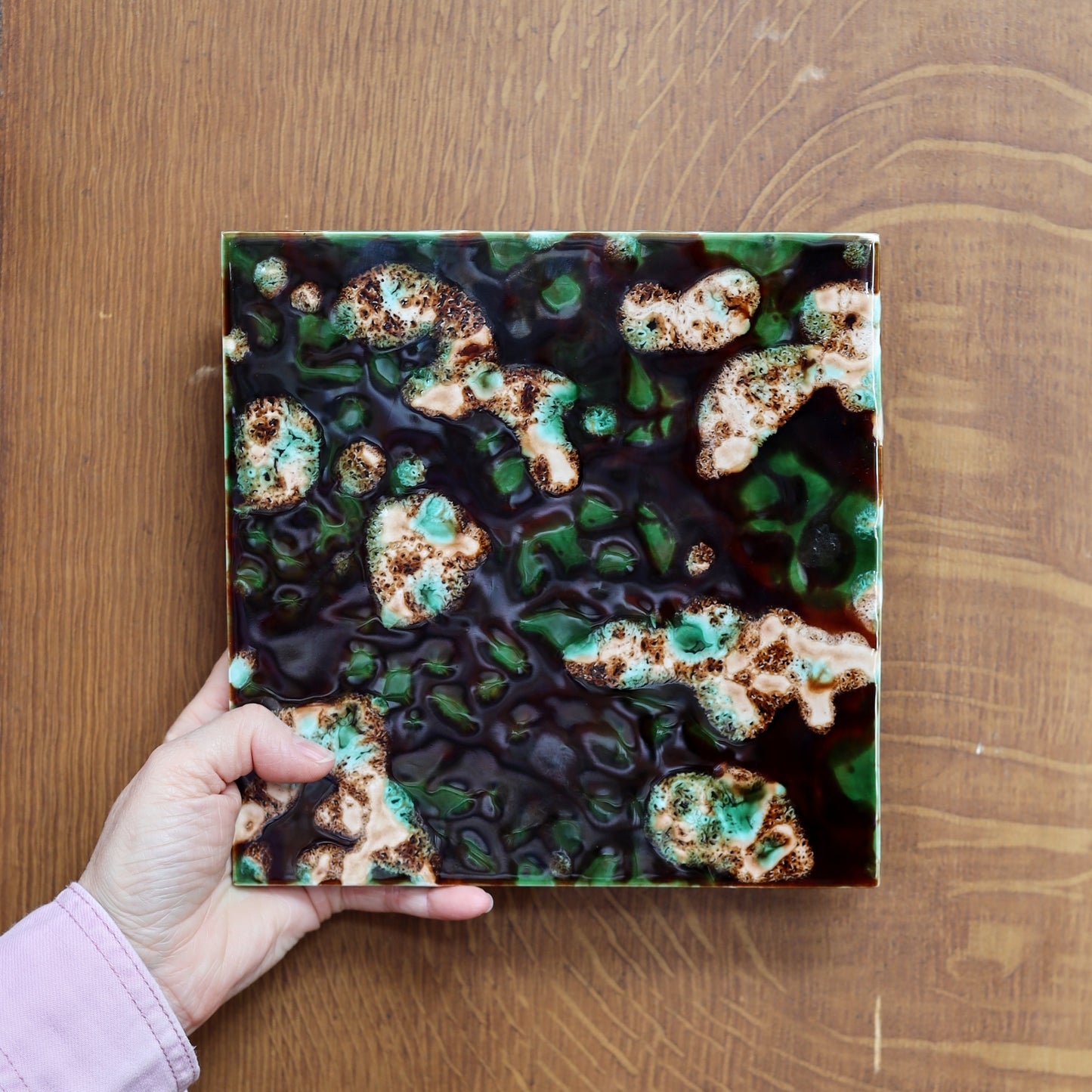 Mottled Earthenware Trivet