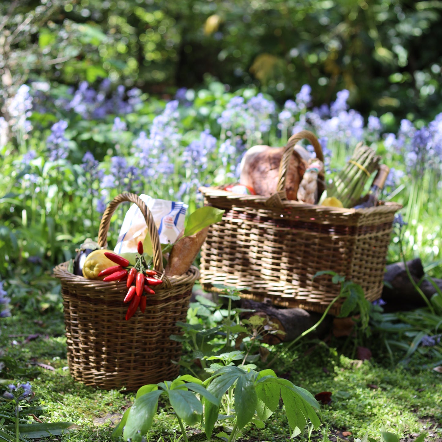 Round Shopper Willow Basket