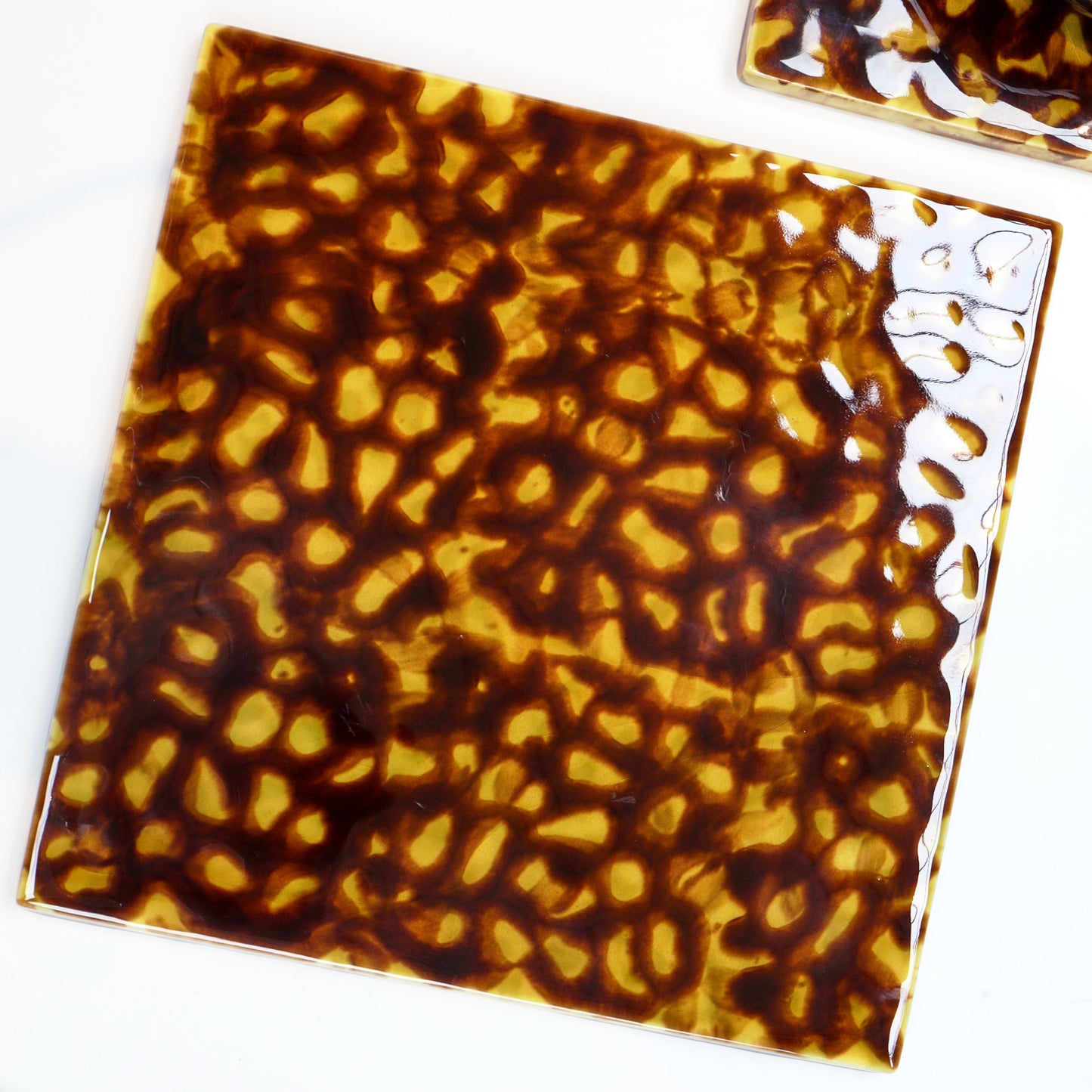 Mottled Tortoiseshell Earthenware Trivet