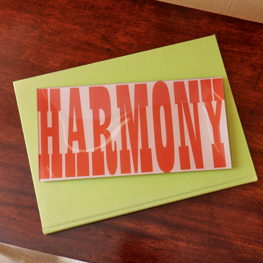 6" x 12" Harmony Decoupage Tray - Peach & Red
