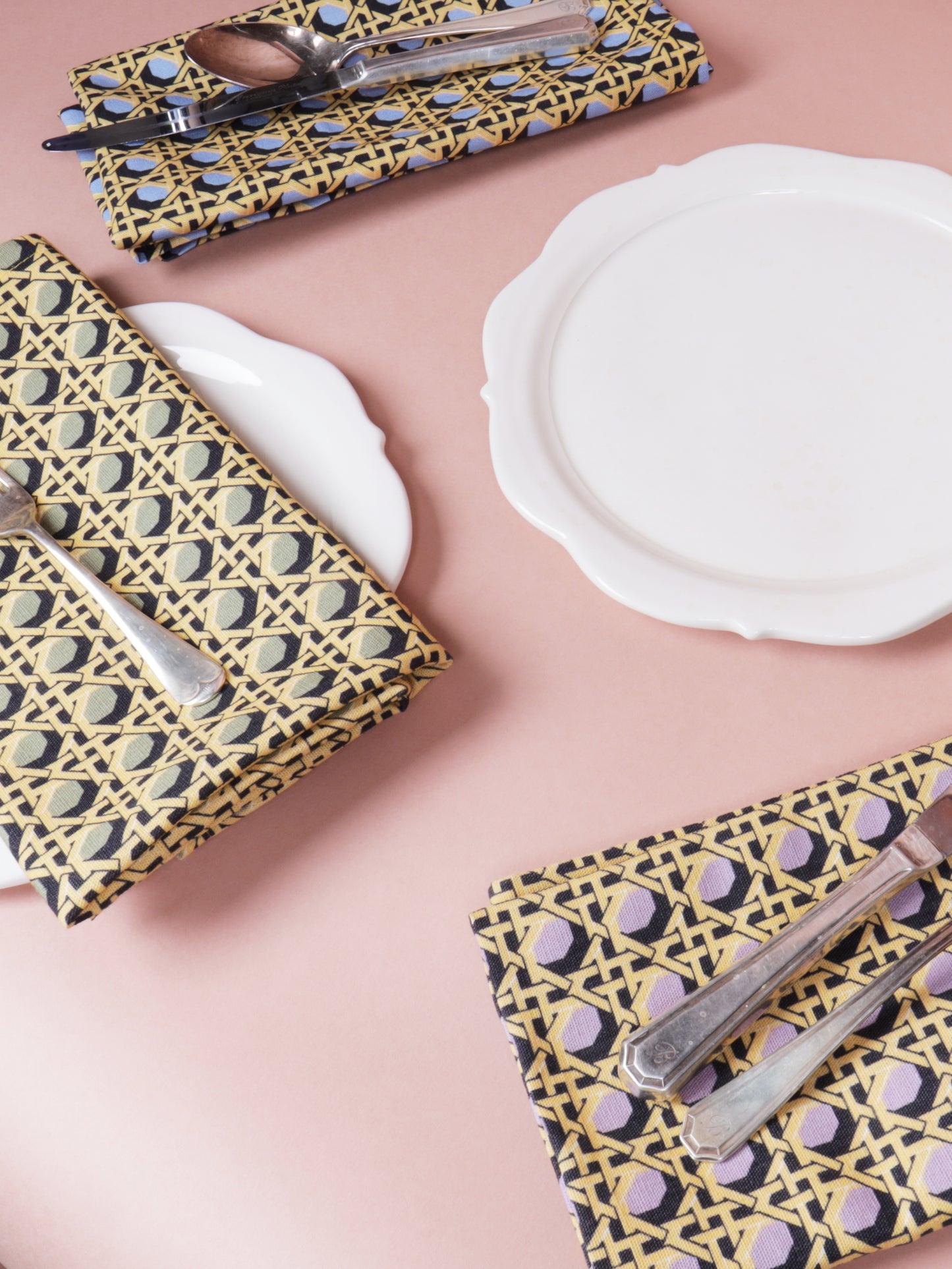 Regency Caning Napkin - Lilac