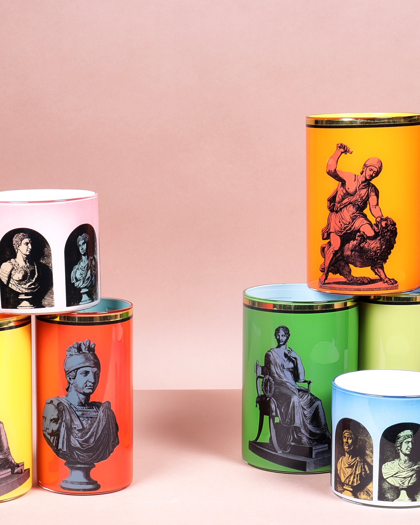 Roman Soldier & Lion Brush Pot - 1st colour edition