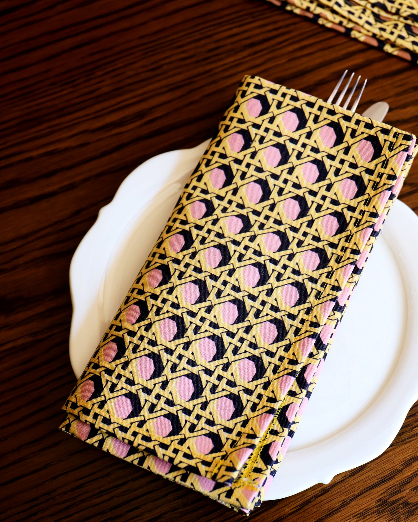 Regency Caning Napkin - Lilac