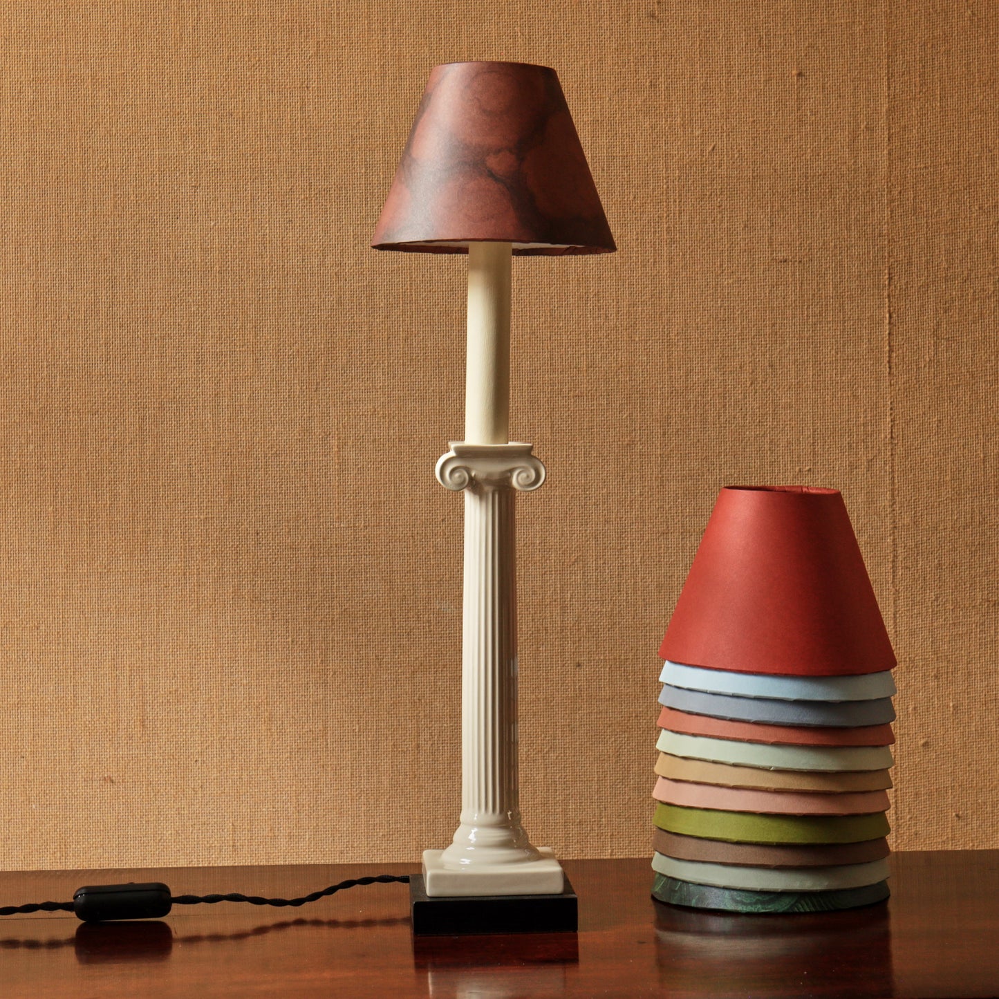 6” Rosso Verona Card Lampshade