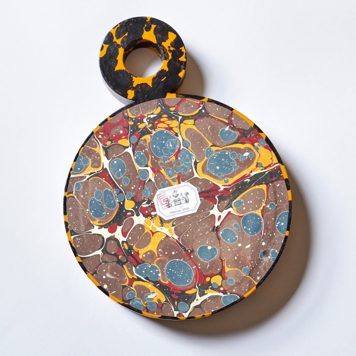 Double Ring Mirror, Hand-painted Tortoiseshell - Gold