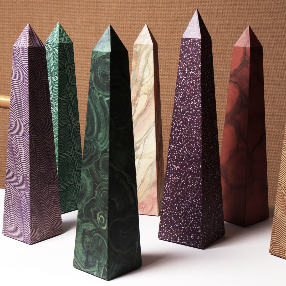 15" Obelisk - Malachite