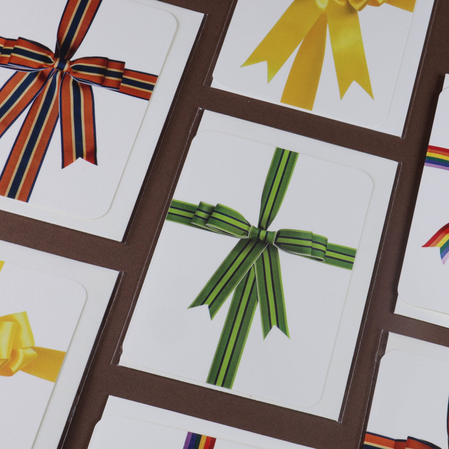 Green Bow Greeting Card