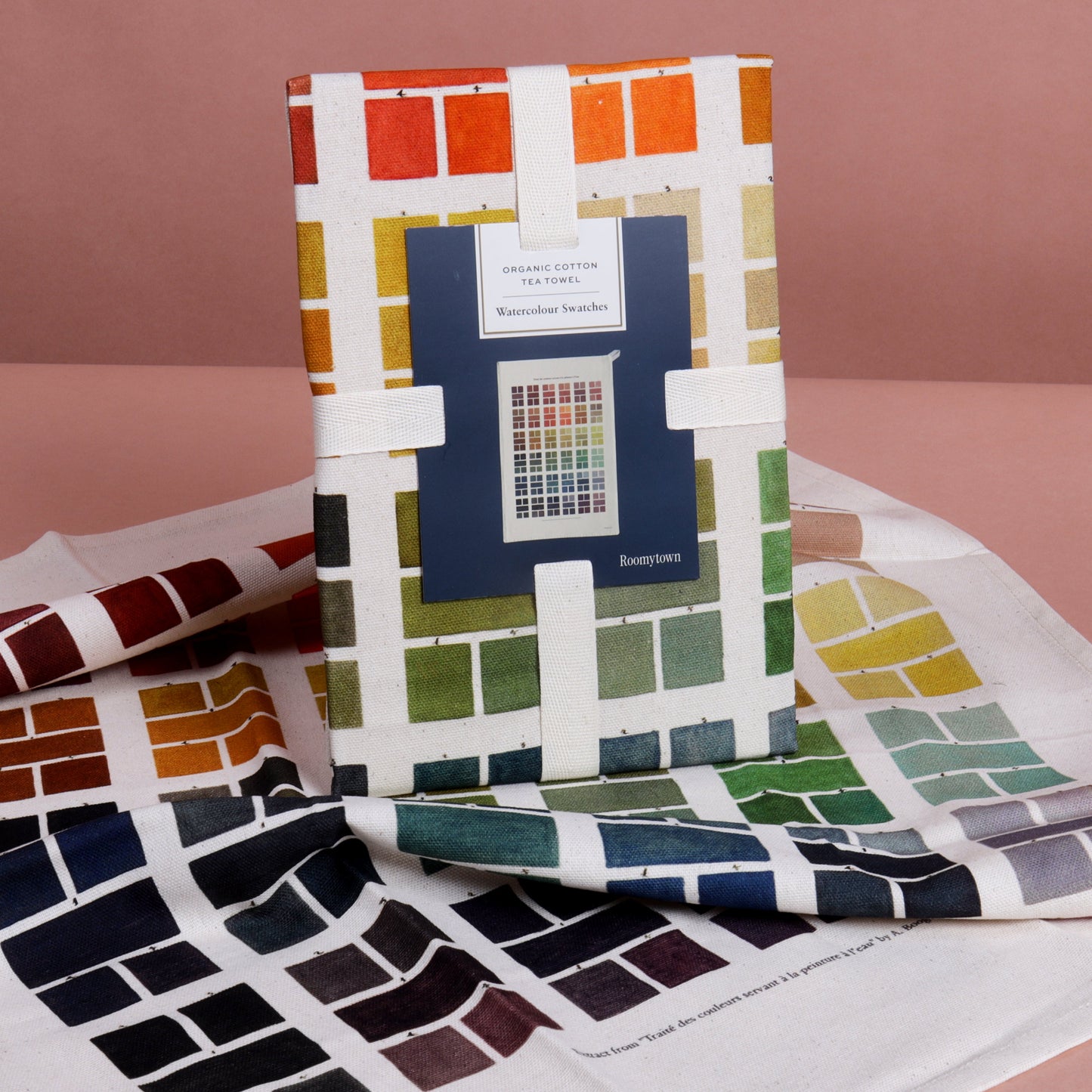 Watercolour Swatches Tea Towel
