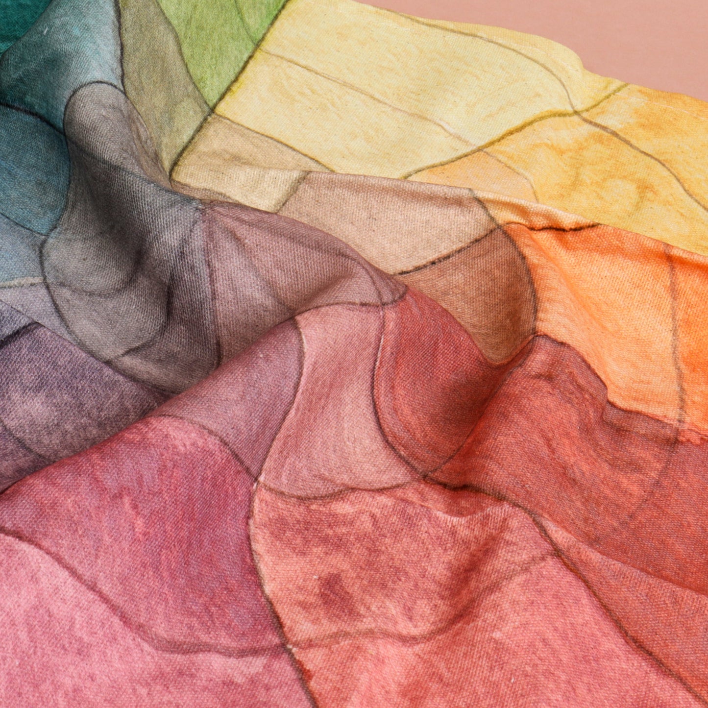 Colour Theory Colour Wheel Tea Towel