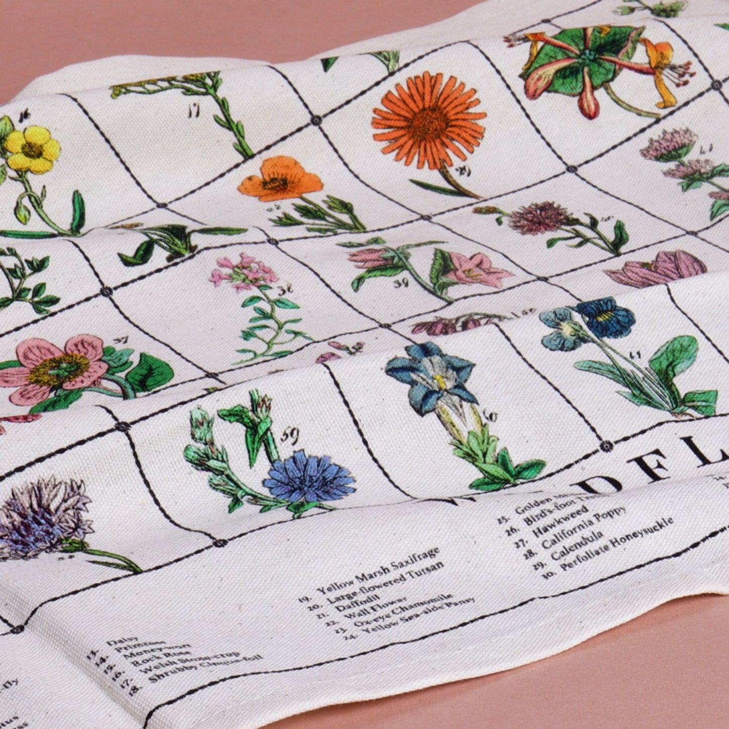 Sowerby Wildflowers Tea Towel