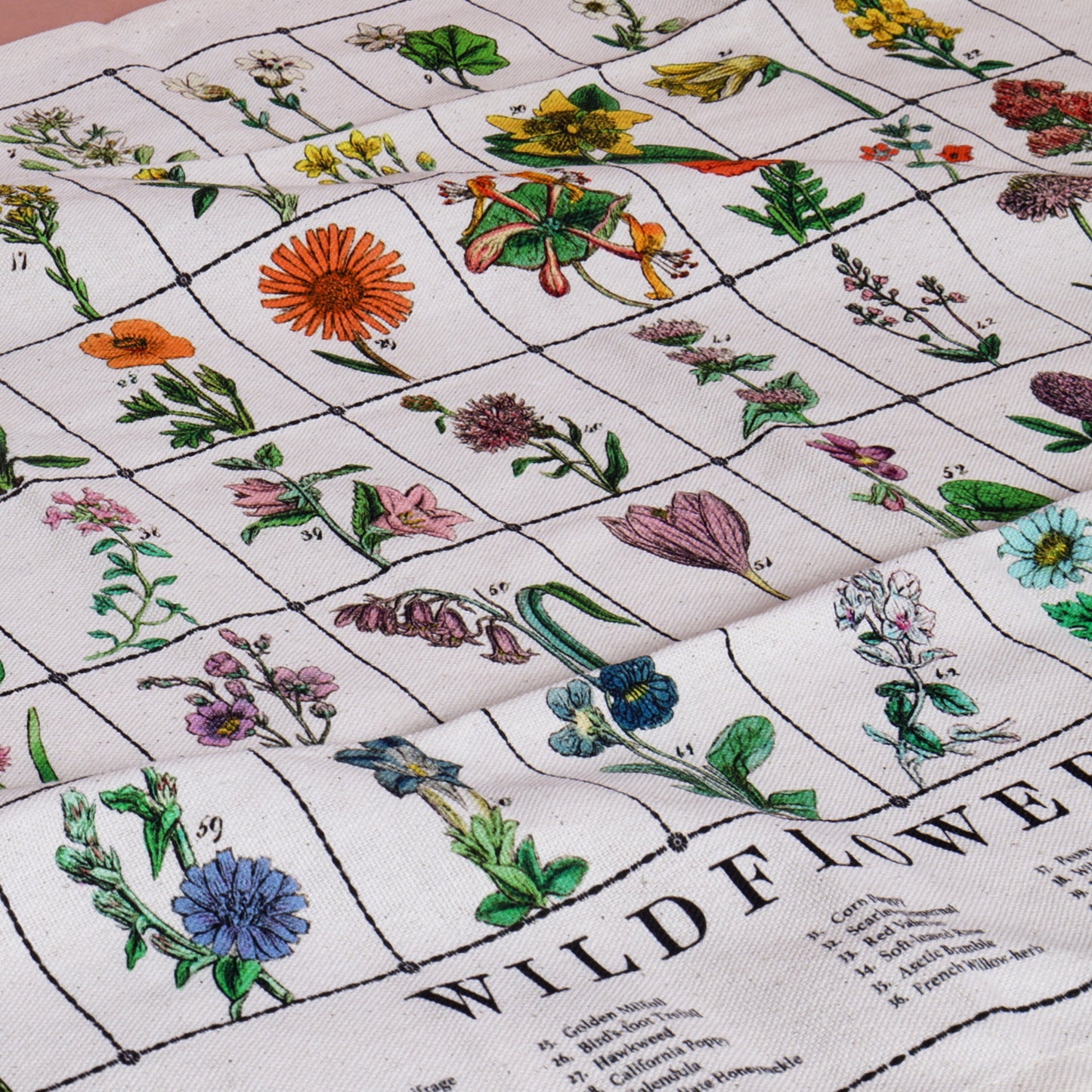 Sowerby Wildflowers Tea Towel