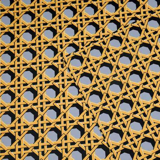 Regency Caning Wallpaper - Wedgwood Blue