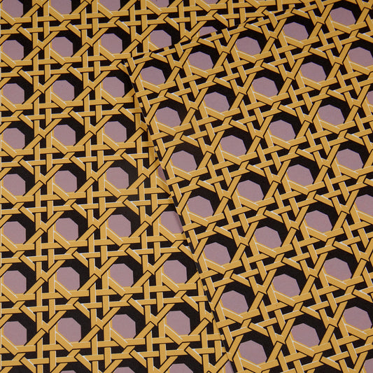 Regency Caning Wallpaper - Lilac