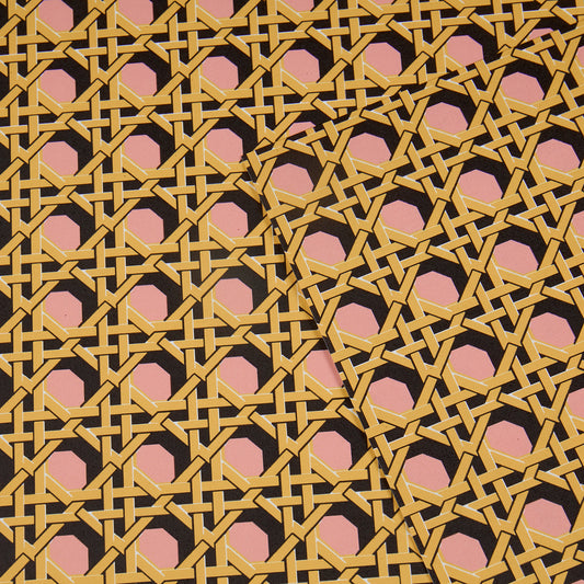 Regency Caning Wallpaper - Pink