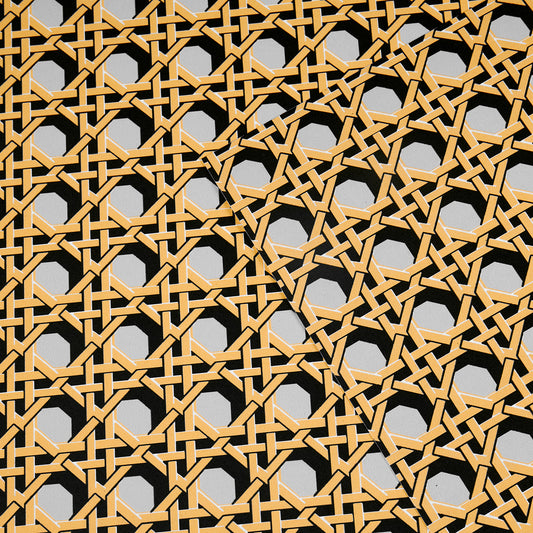 Regency Caning Wallpaper - Pale Grey