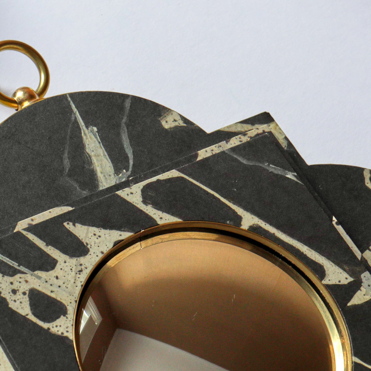 Quatrefoil Mirror - Antique French Marble