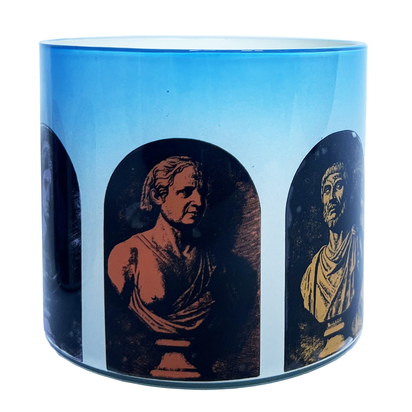 Classical Alcove Brush Pot - Blue