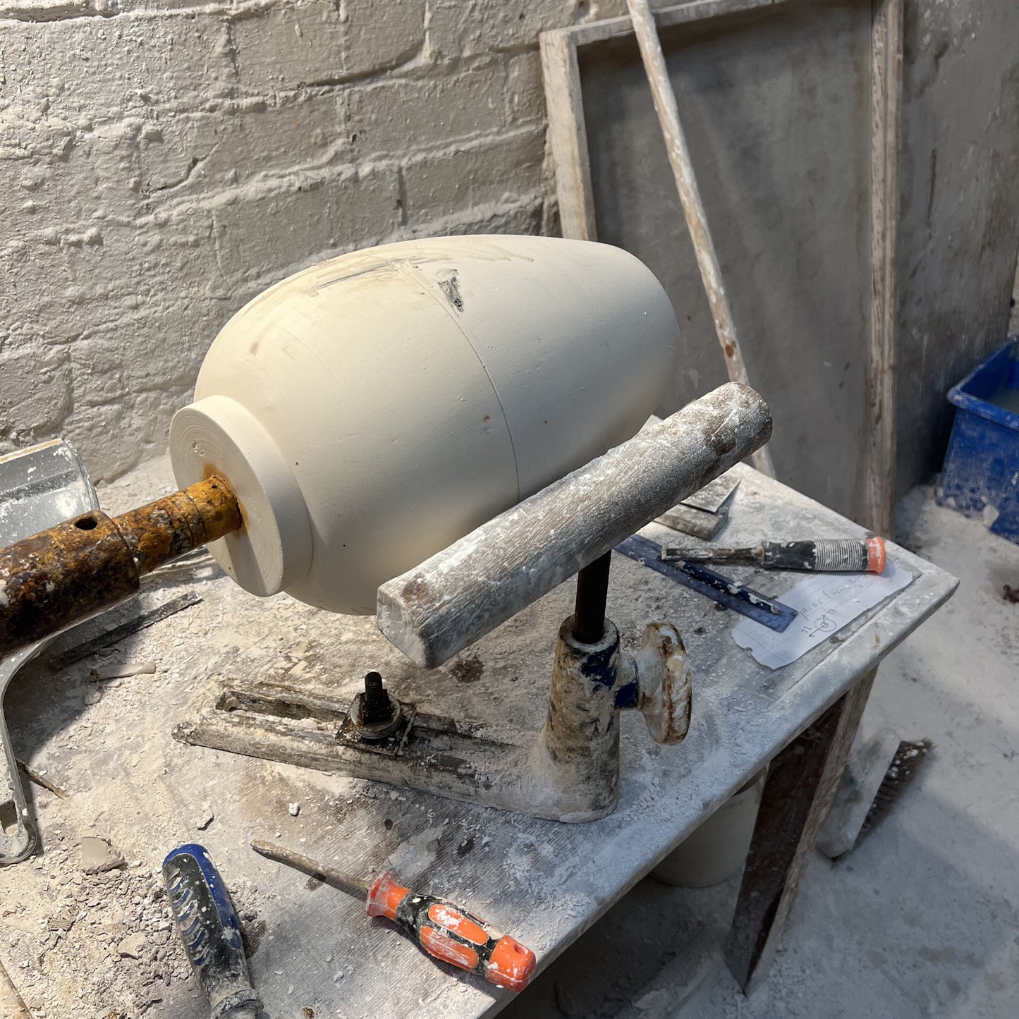 P&H Creamware Temple Jar - Small