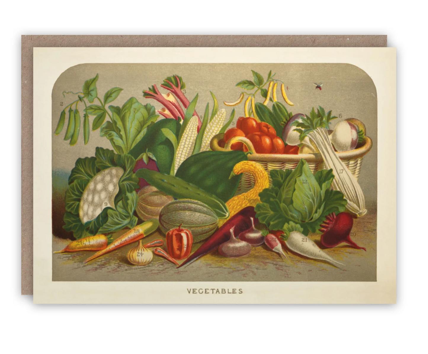 Vegetables - Greeting Card