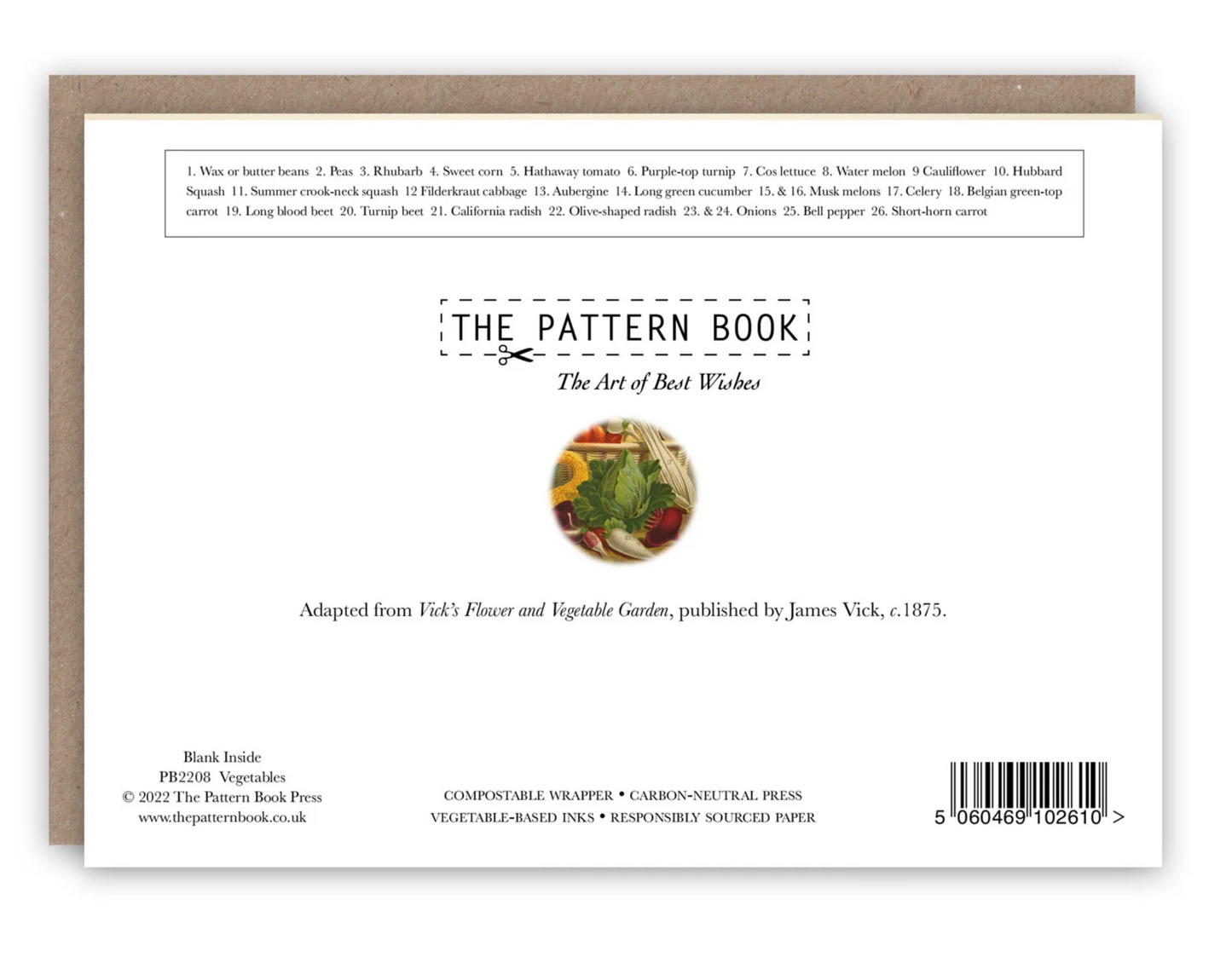 Vegetables - Greeting Card