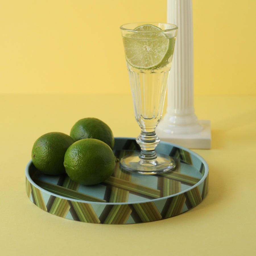 Medium Trellis Work Tray - Sky Blue