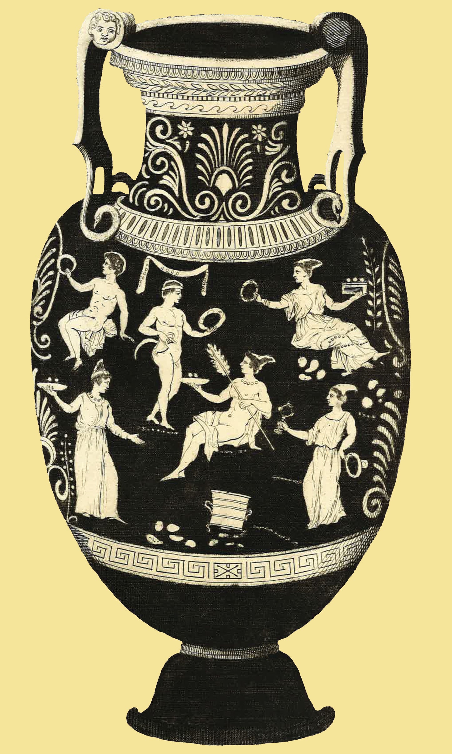 Greek Urn Print - Lemon III