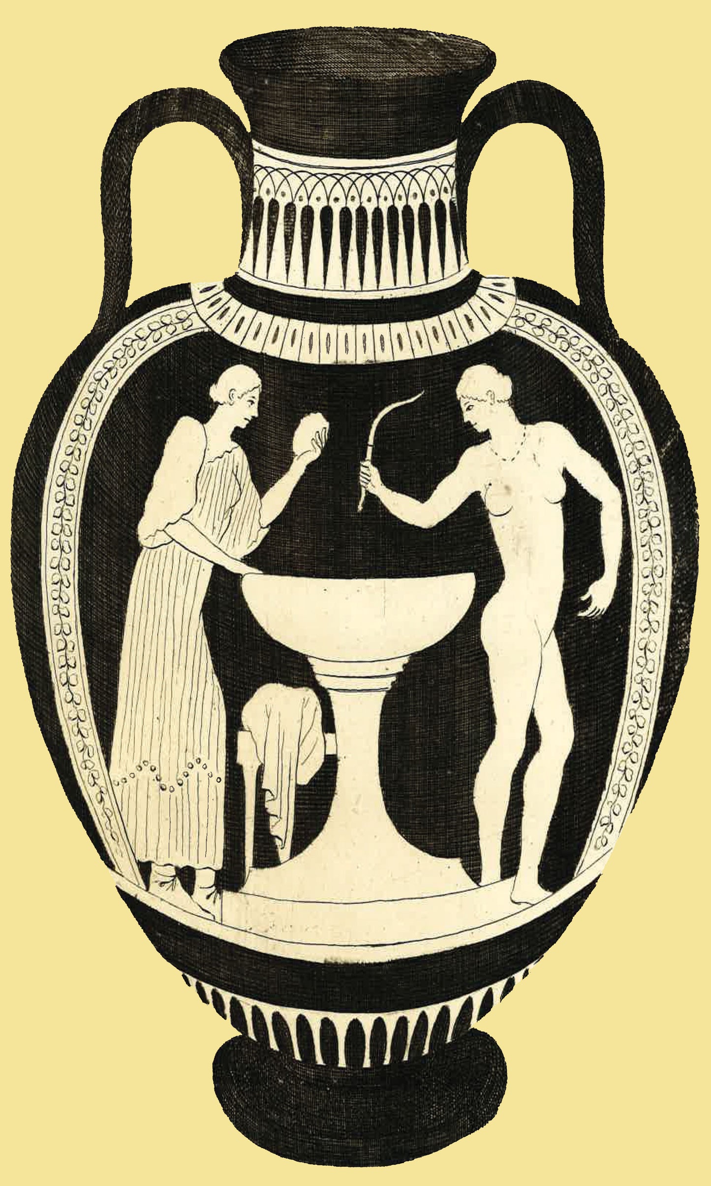 Greek Urn Print - Lemon V