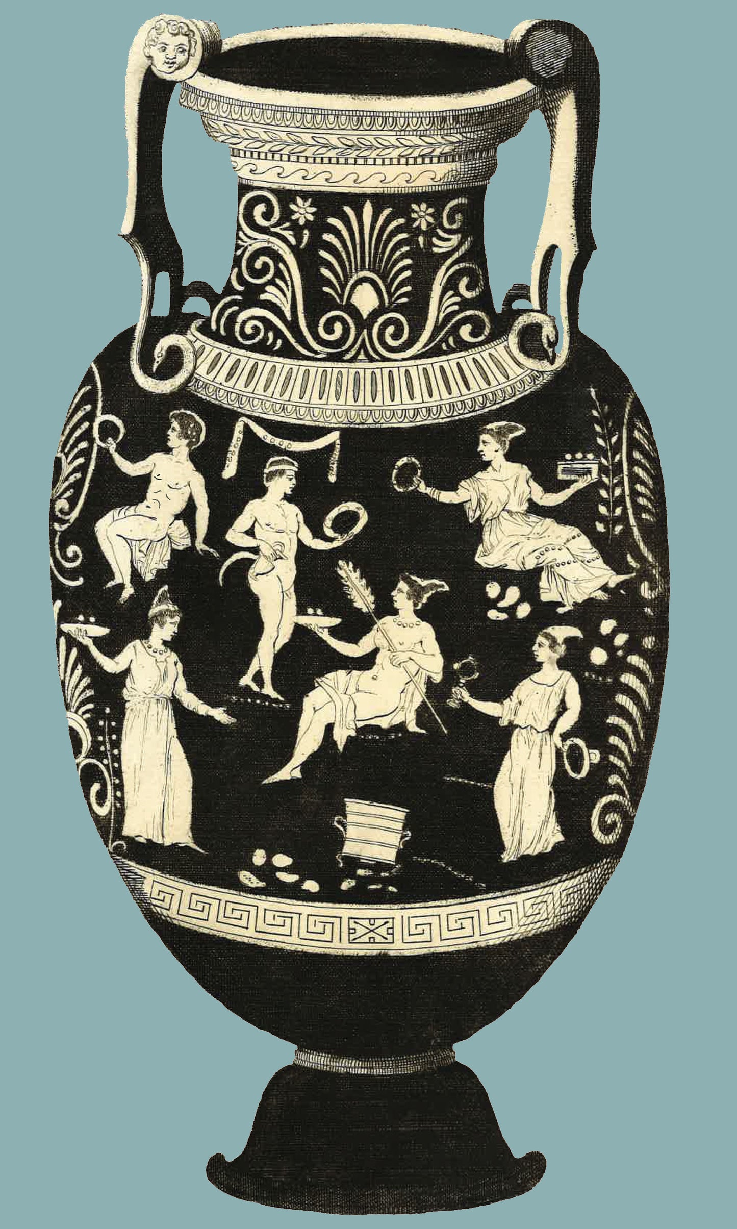 Greek Urn Print - Opal III