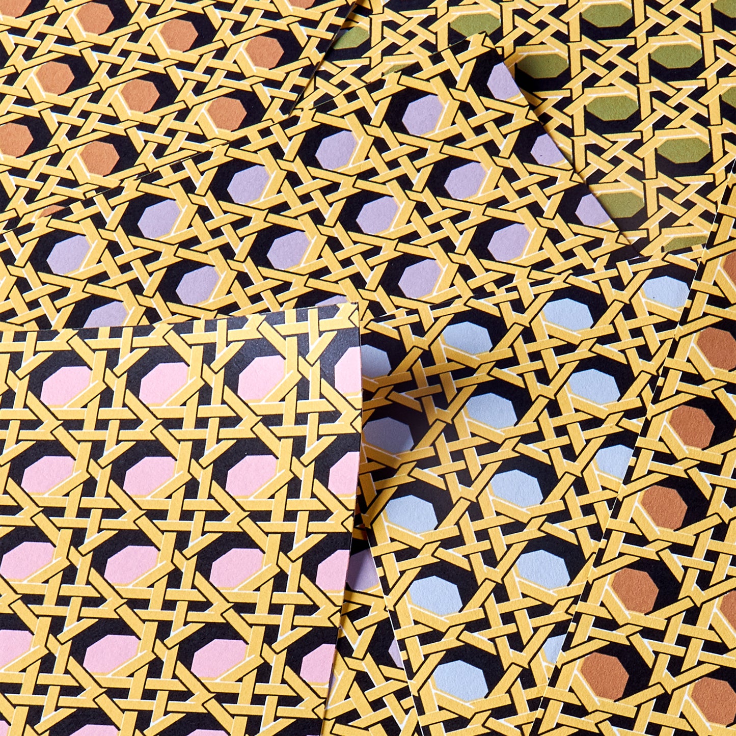 Regency Caning Wallpaper - Pink