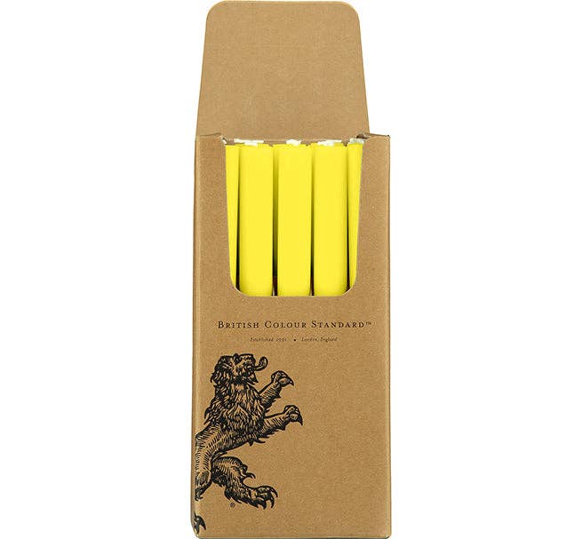 Primrose Yellow Dinner Candles- Pack of 25