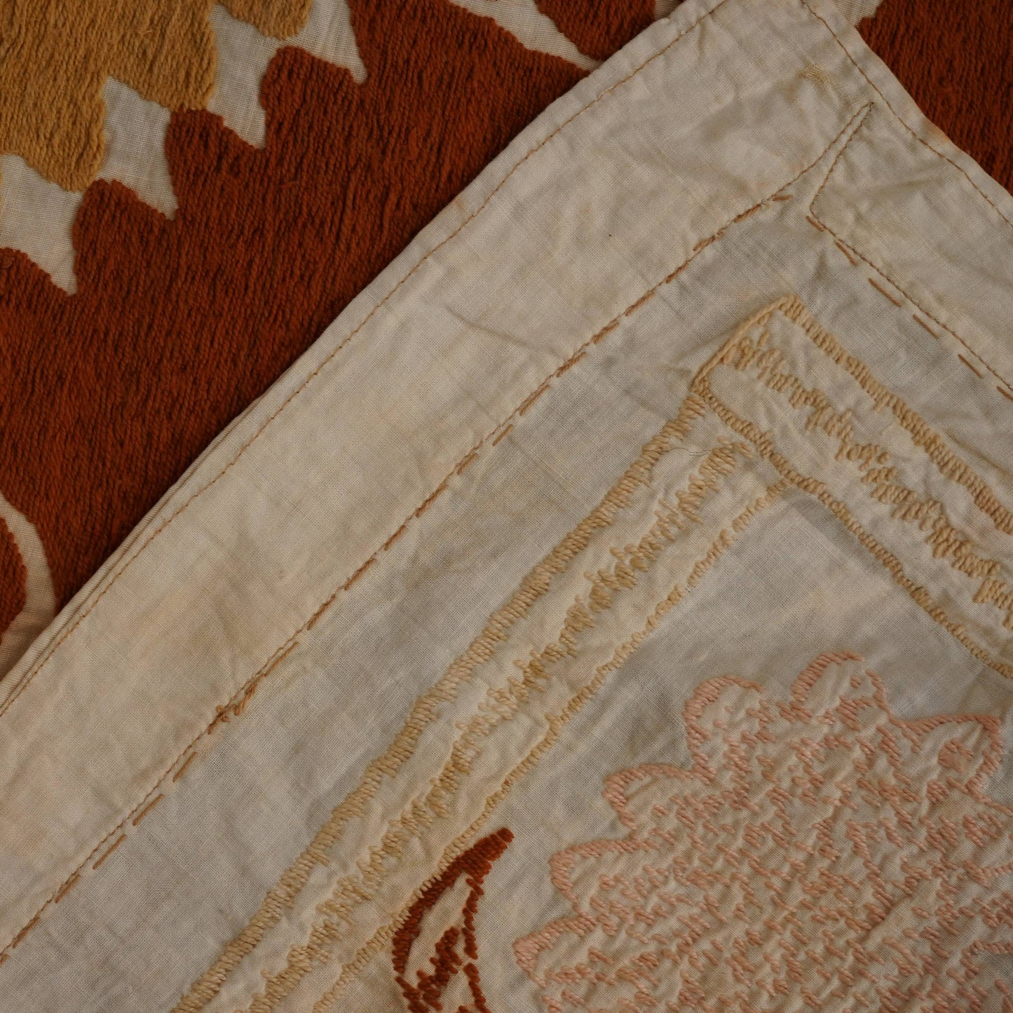 Handmade Vintage Suzani Throw
