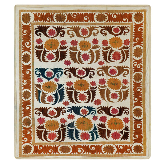 Handmade Vintage Suzani Throw