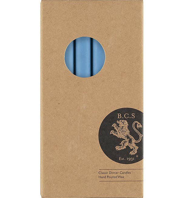 Medici Blue Dinner Candles - Pack of 6