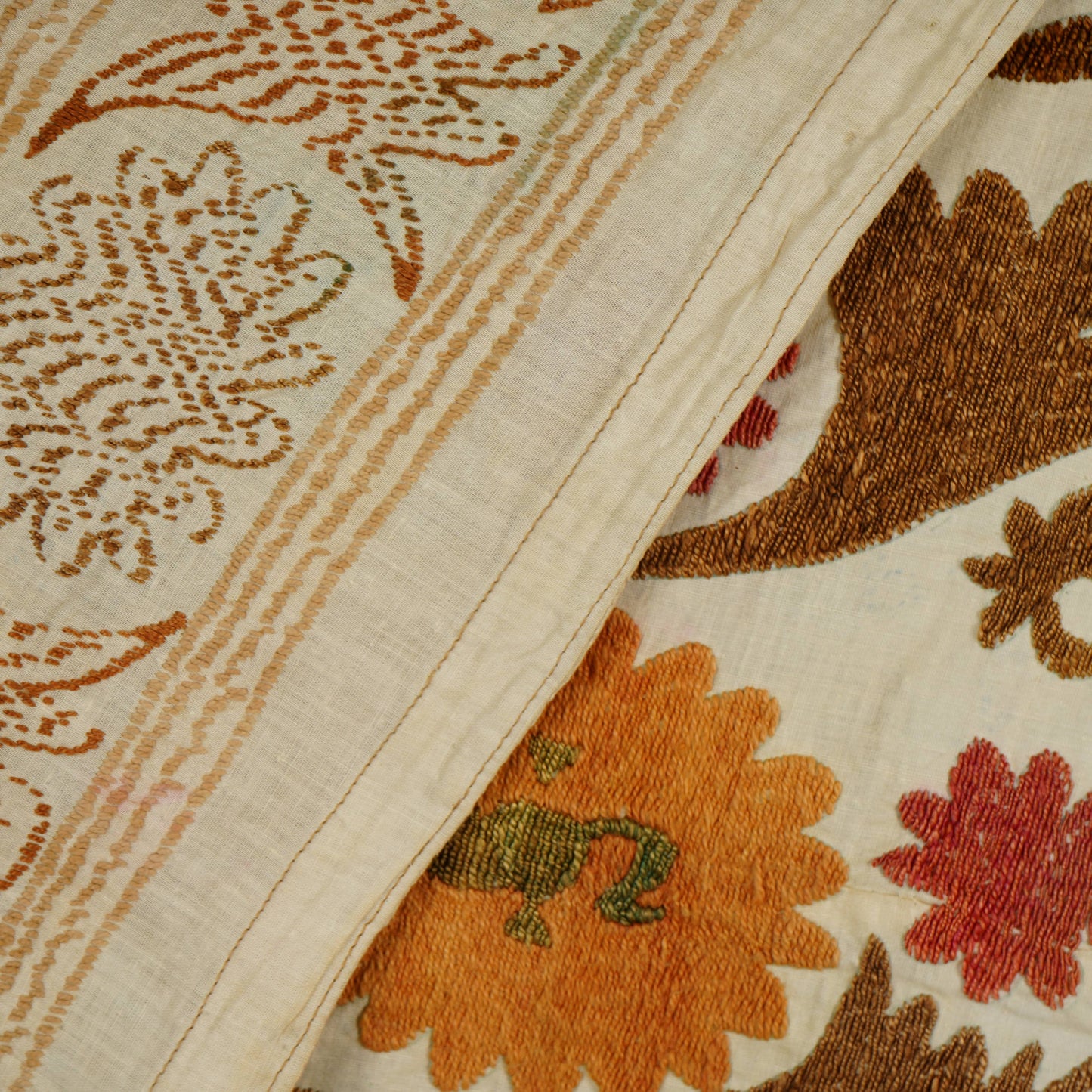 Handmade Vintage Suzani Throw