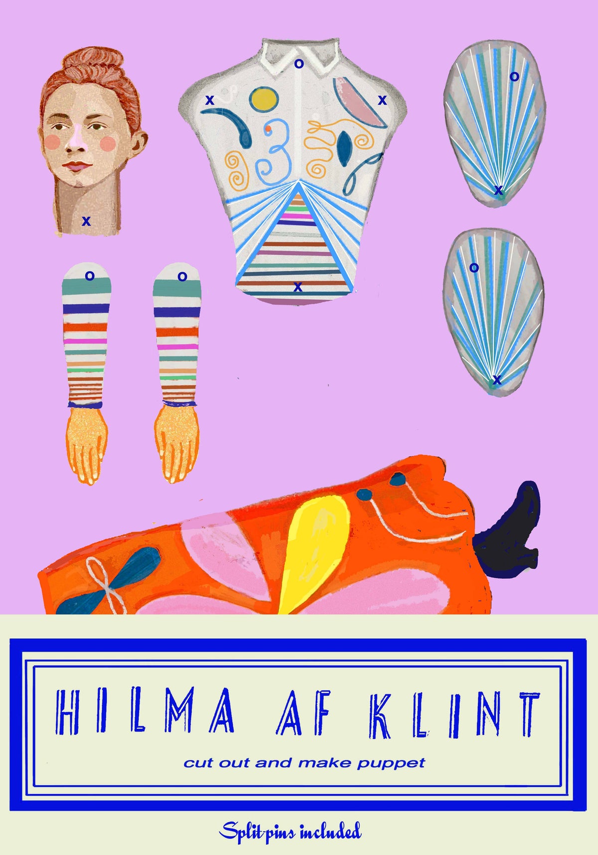 Cut & Make Paper Puppet - Artist Series - Hilma af Klint