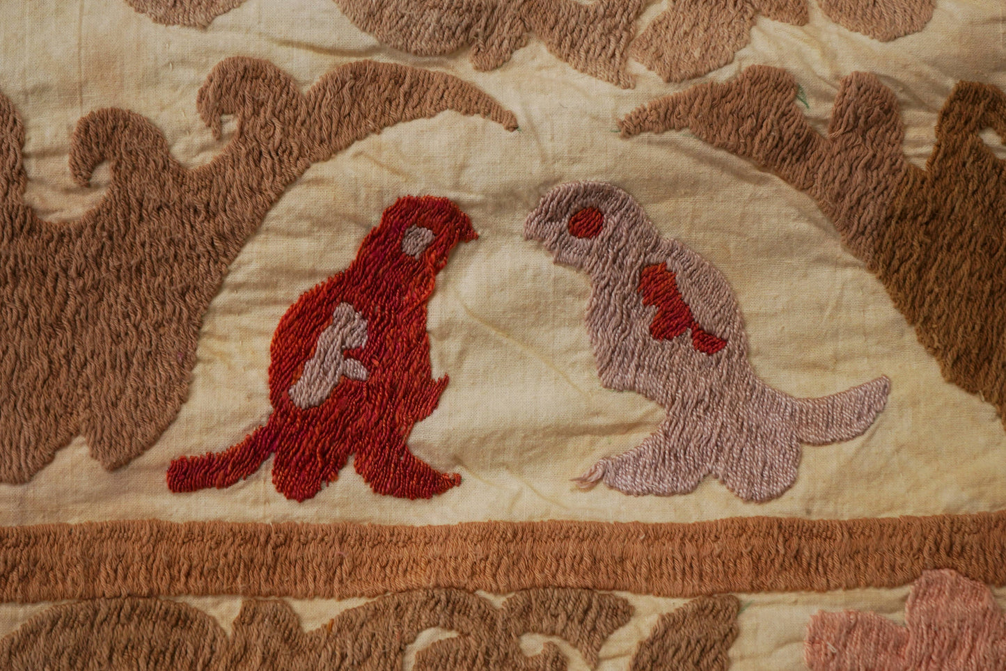 Handmade Vintage Suzani Throw