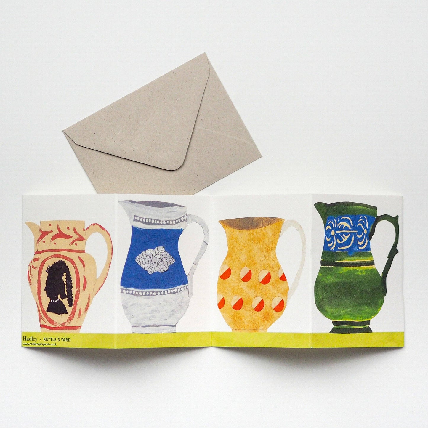 Four Jugs Greeting Card