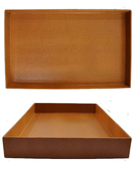 Desk Tray: Medium Cognac