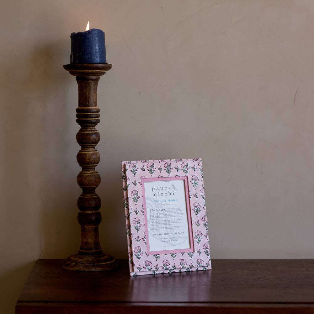 Block Printed Picture Frame- Ditsy Floral