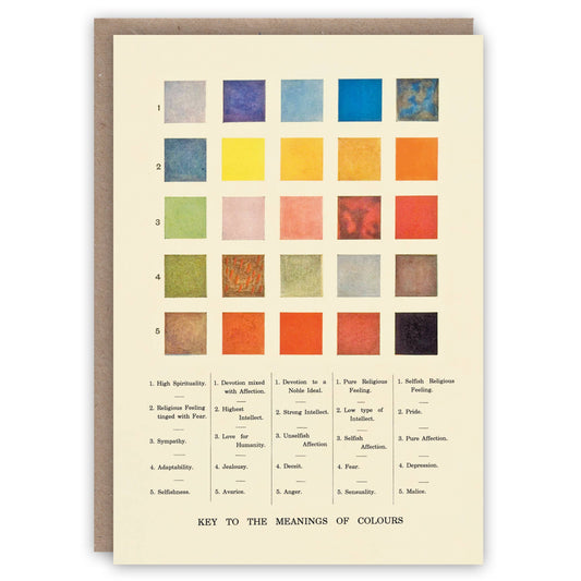 Meanings of Colour - Greeting Card