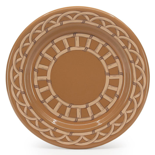 Domino x CCH Wicker Enamelware Salad Plate: Tan