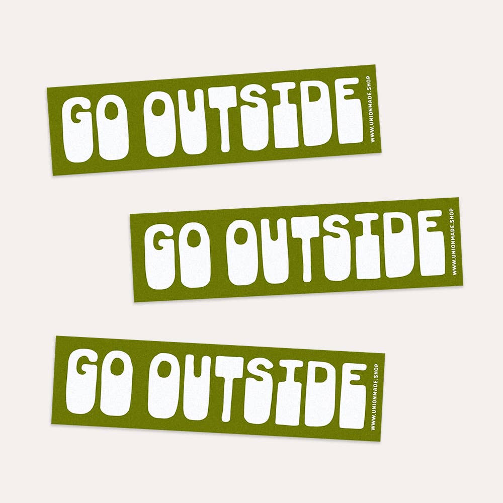 Go Outside - Bumper Sticker