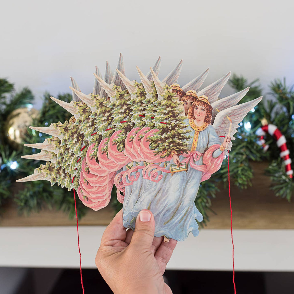 Christmas Angels Paper Garland
