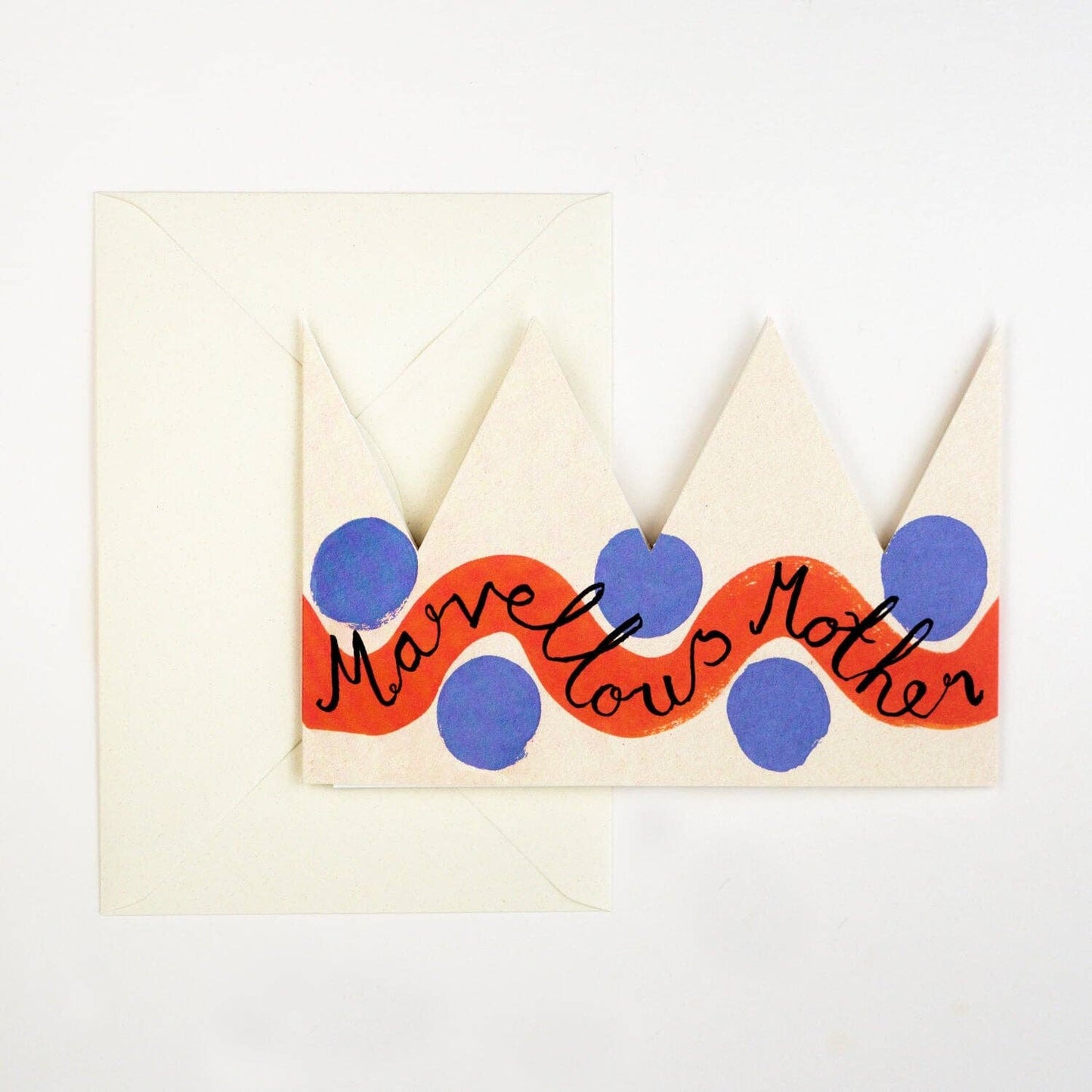 'Marvellous Mother' Party Hat Greeting Card