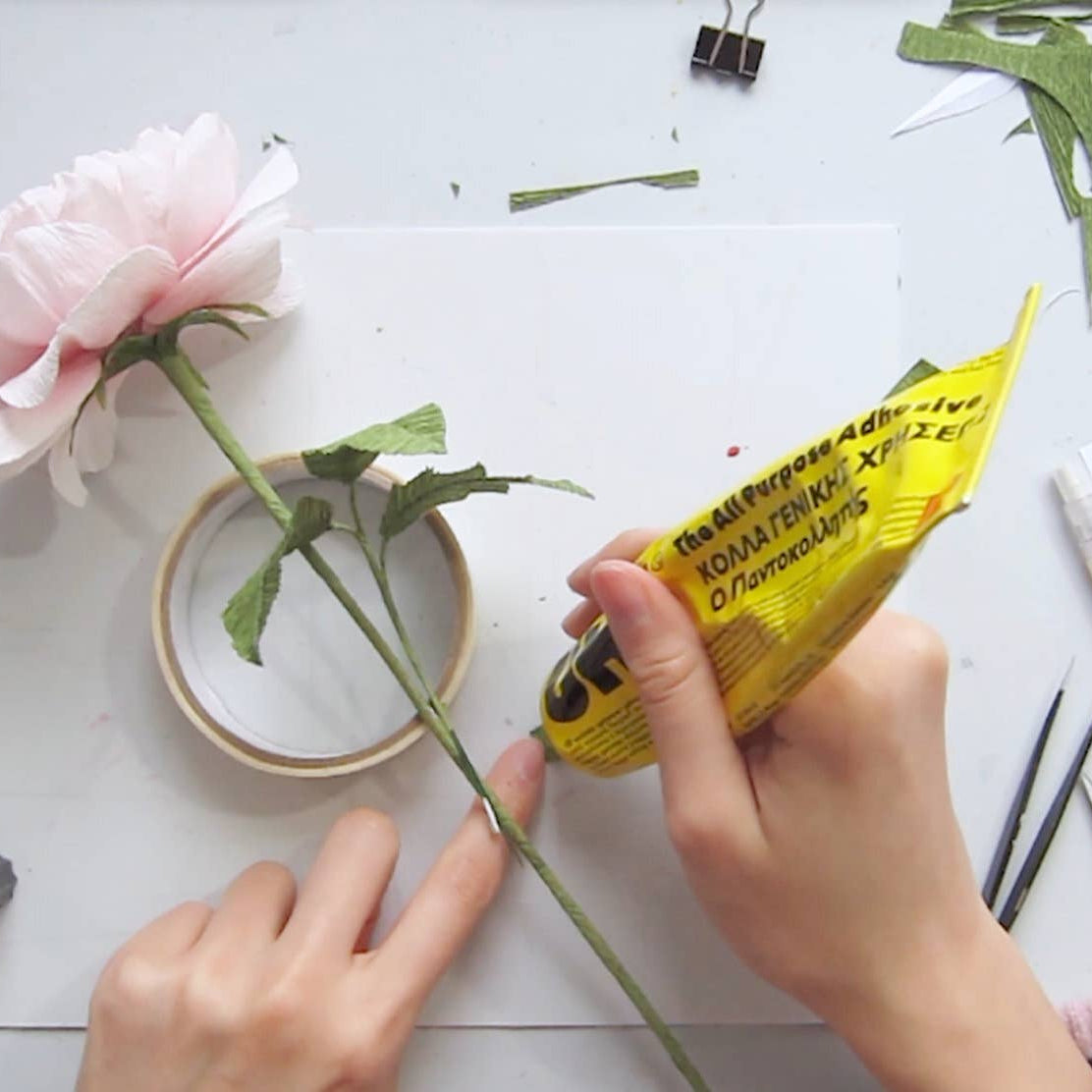 Make Your Own Crepe Paper English Rose - Scepter'd