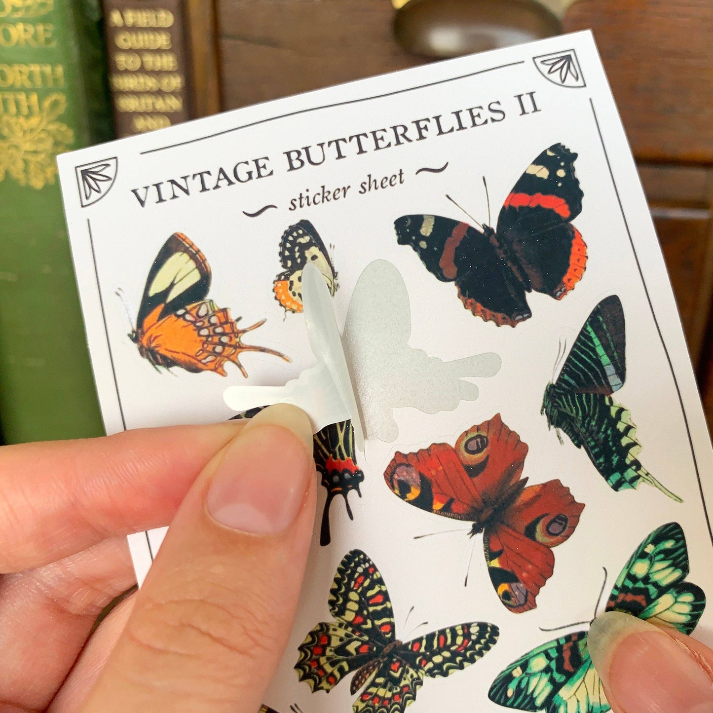 Vintage Butterflies II Sticker Sheet