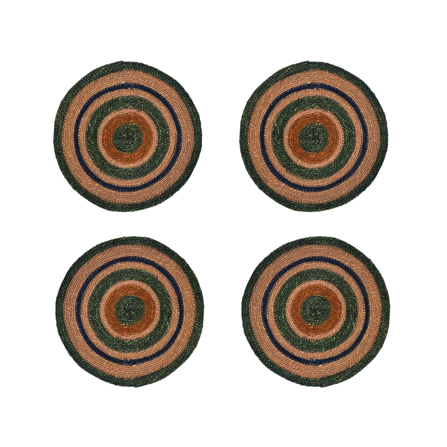 Seagrass Placemat - Olive / Old Rose: 4