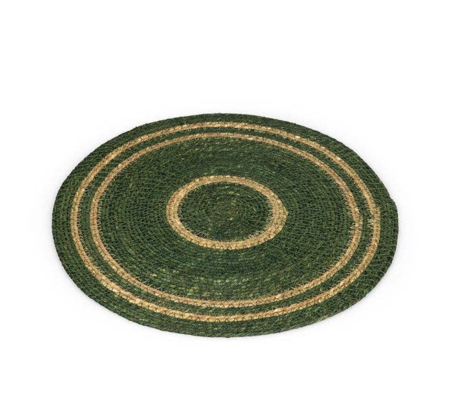 Seagrass Placemat - Olive Green / Natural: 4