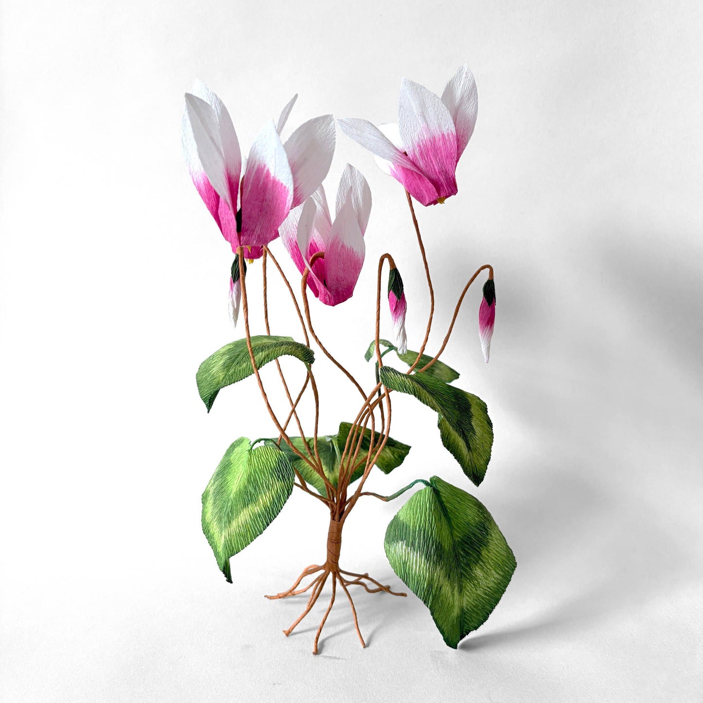 Make Your Own Crepe Paper Cyclamen Plant